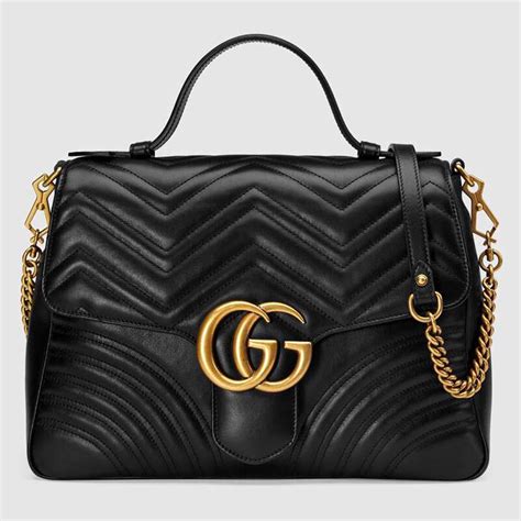 gucci bag gg black|gucci bag women black.